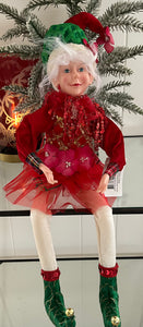 Red Girl Elf Doll