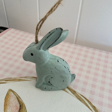 Blue Hanging Bunny