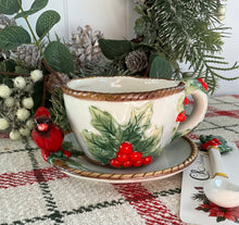 Load image into Gallery viewer, Cardinal Cup &amp; Saucer