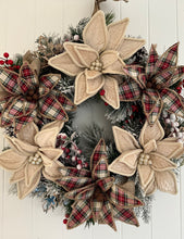 Load image into Gallery viewer, Tartan Ivory Wreath