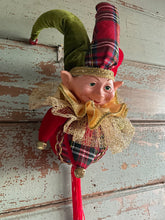 Load image into Gallery viewer, Tartan Elf Head