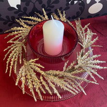 Load image into Gallery viewer, Gold Leaf Candle Ring