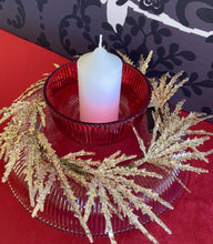 Load image into Gallery viewer, Gold Leaf Candle Ring