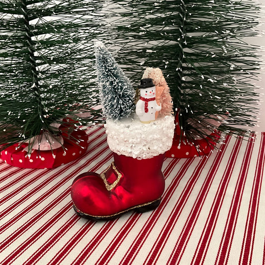 Boot With Snowman