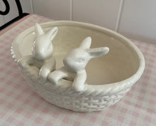 Load image into Gallery viewer, White Ceramic Bunny Bowl