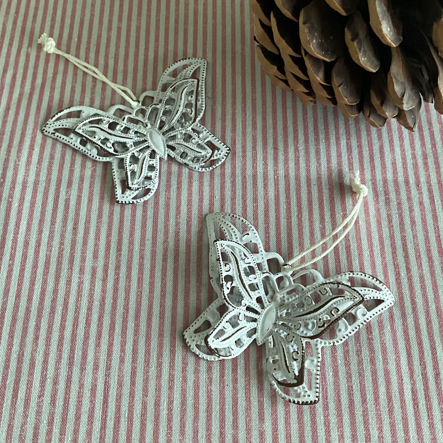 Pair White Butterflies