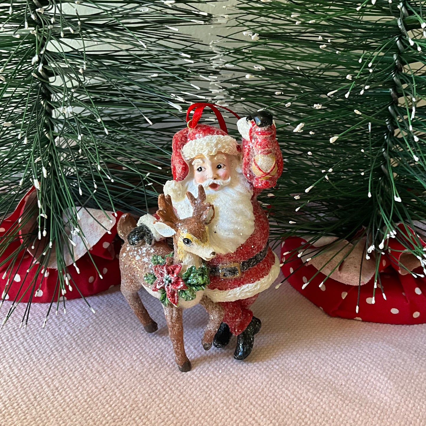 Santa Deer Deco RAZ
