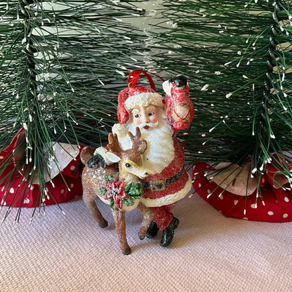 Santa Deer Deco RAZ