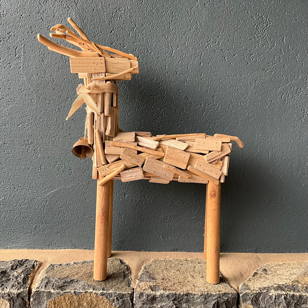 Blitzen Wooden Reindeer