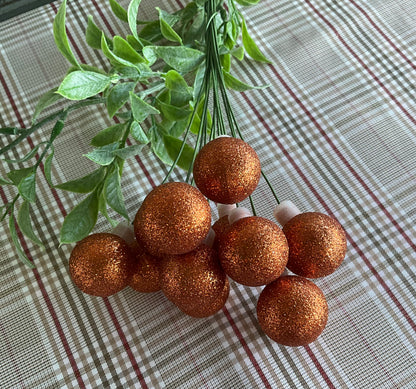 Orange Glitter Balls