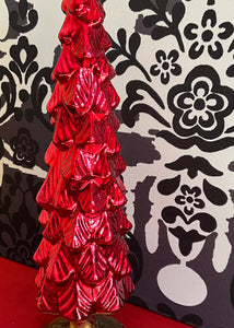 Ruby Red Glass Tree