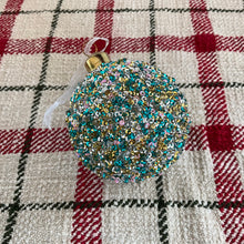 Load image into Gallery viewer, Turquoise Glitter Ball