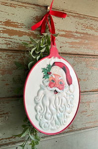 Round Santa Sign RAZ