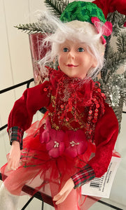 Red Girl Elf Doll