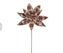 Load image into Gallery viewer, Country Tartan Poinsettia