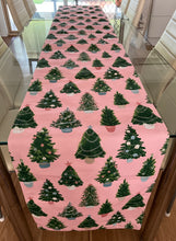 Load image into Gallery viewer, Pink Tree Table Runner