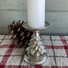 Load image into Gallery viewer, Silver Tree Candlestick