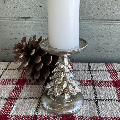 Silver Tree Candlestick