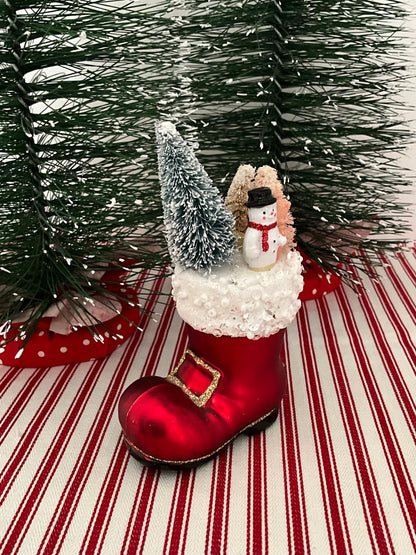 Boot With Snowman