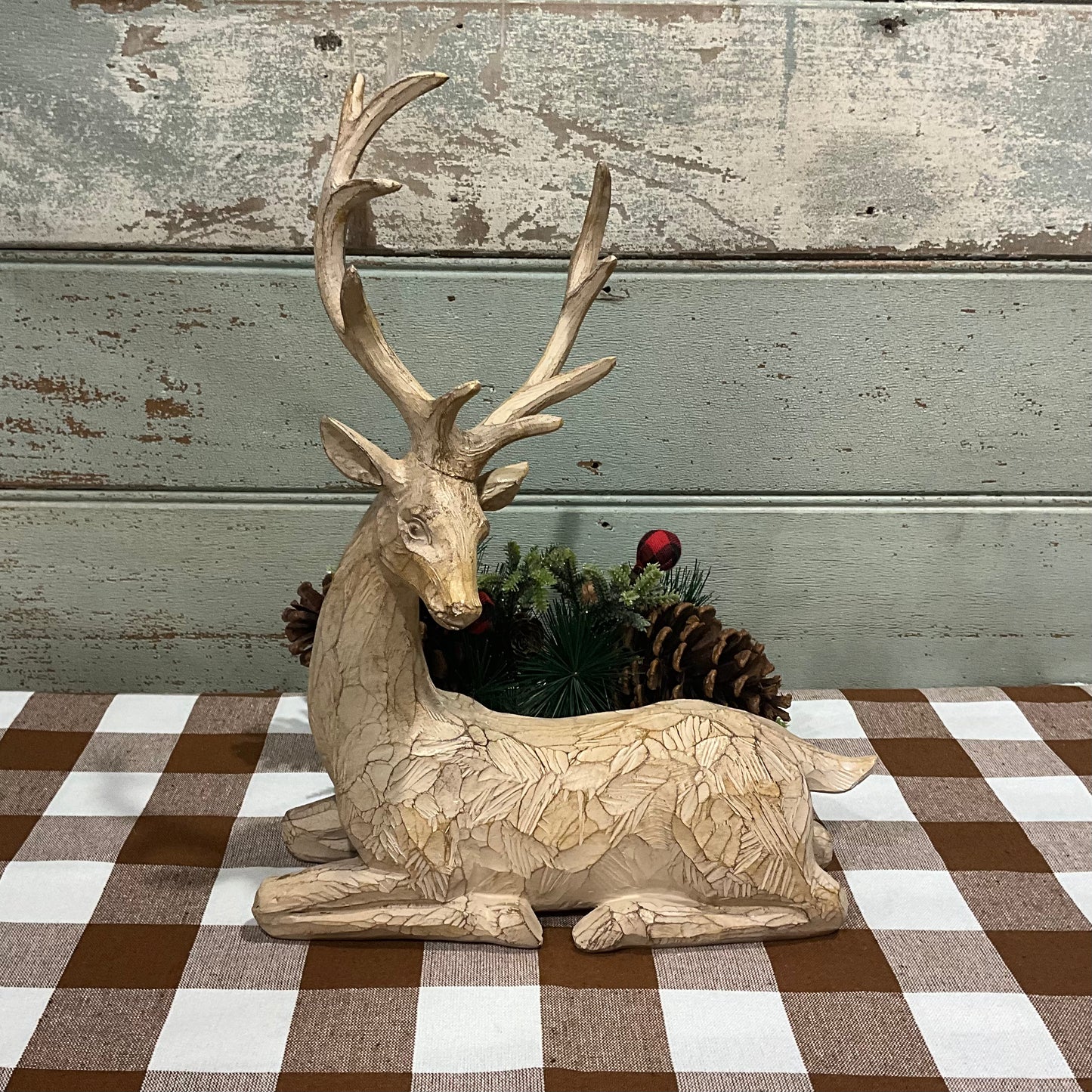 Rustic Sitting Deer