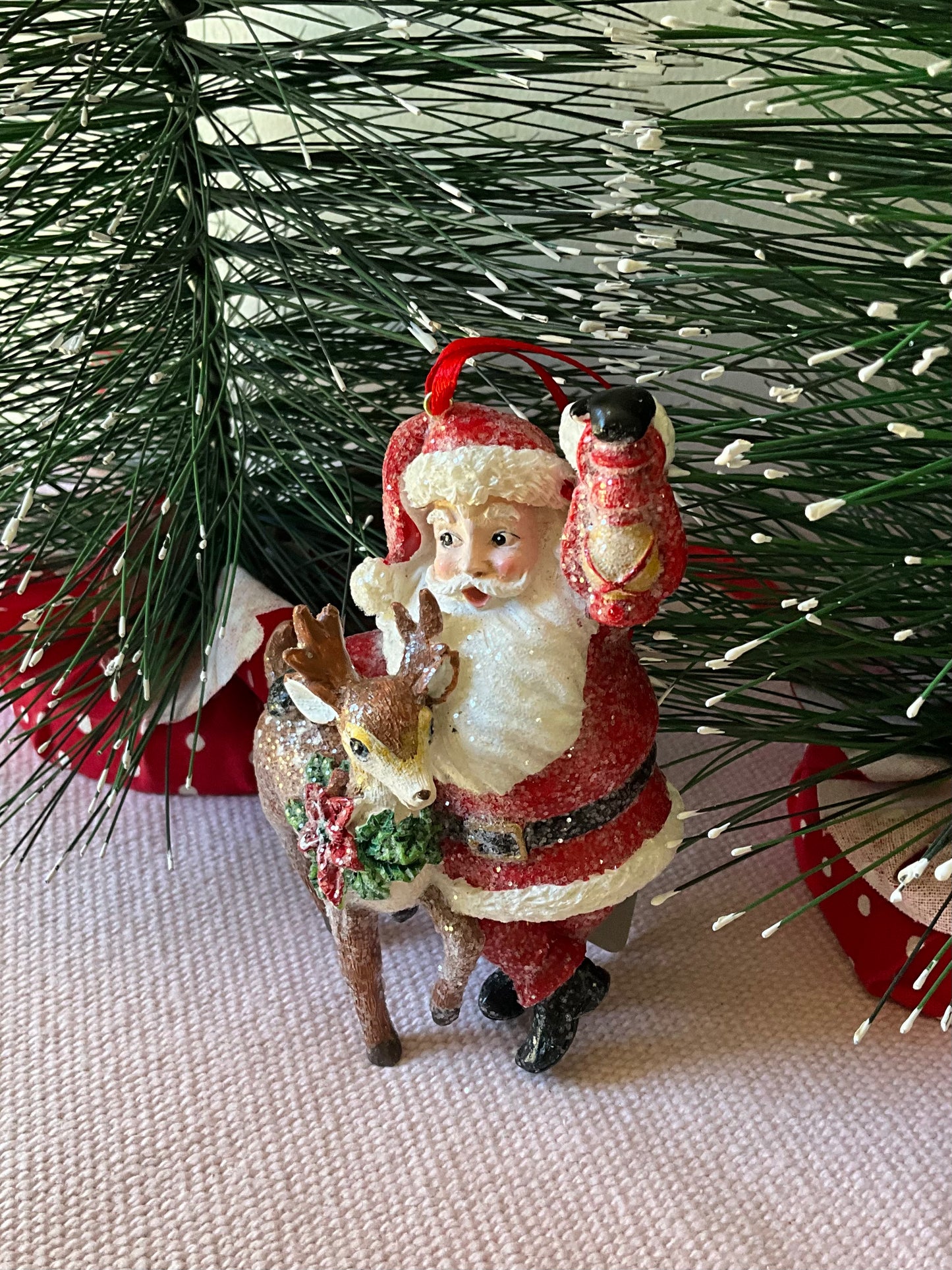 Santa Deer Deco RAZ