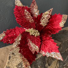 Load image into Gallery viewer, Burgundy Champagne Poinsettia