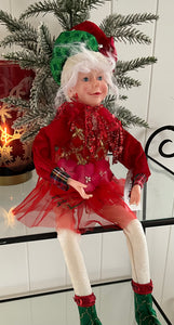 Red Girl Elf Doll