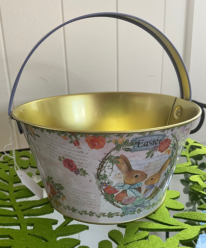 Vintage Style Pail Mauve