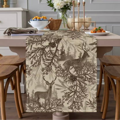 Rustic Deer Table Runner