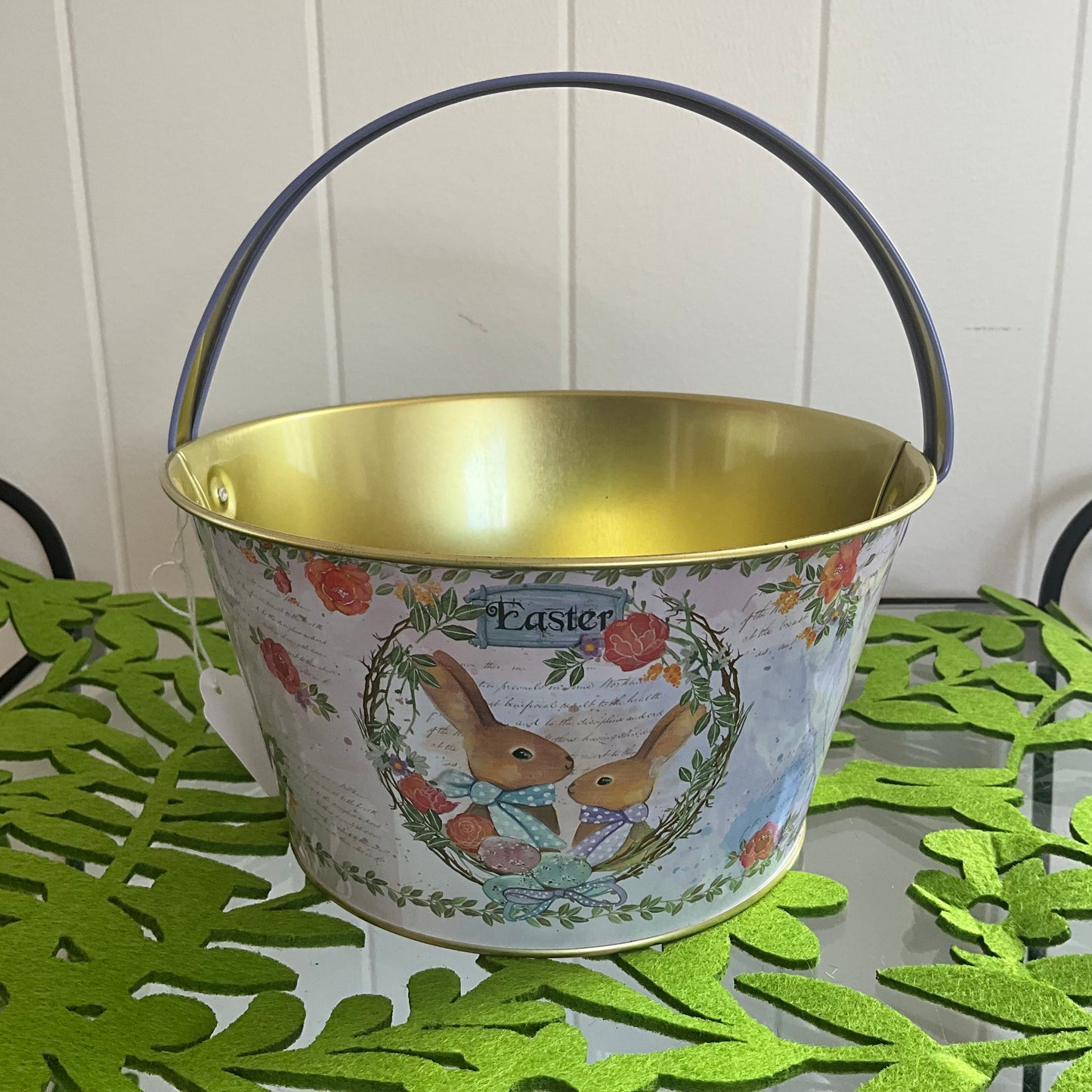 Vintage Style Pail Mauve