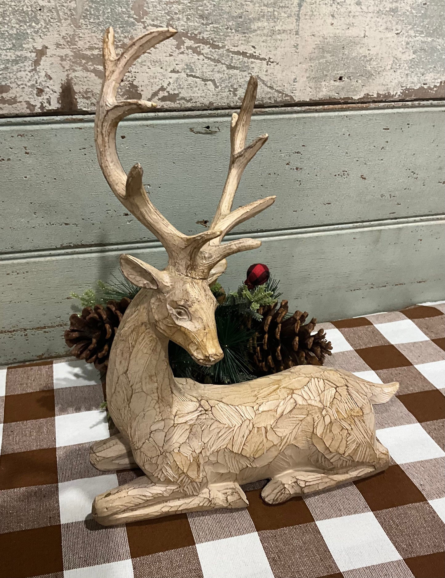 Rustic Sitting Deer