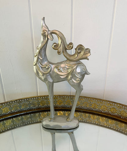 Silver Champagne Reindeer
