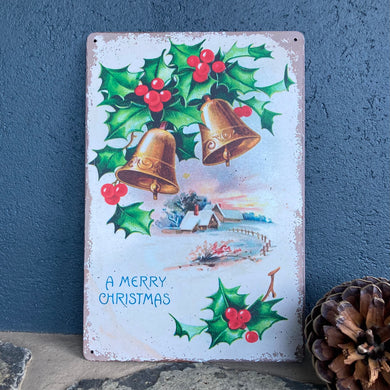 Vintage Merry Christmas Sign