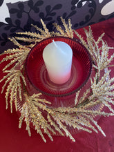 Load image into Gallery viewer, Gold Leaf Candle Ring