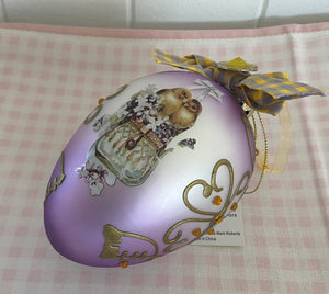 Glass Egg Easter Deco