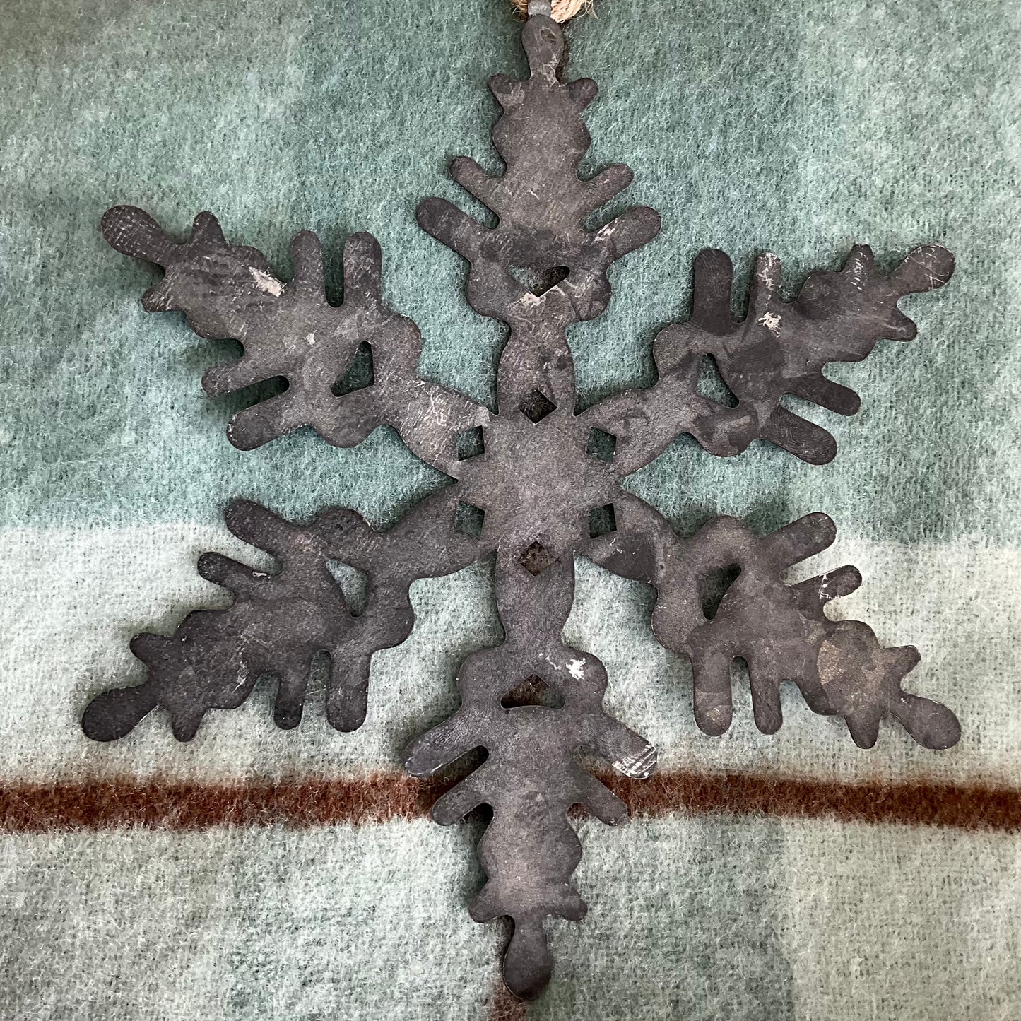 Tin Snowflake Deco