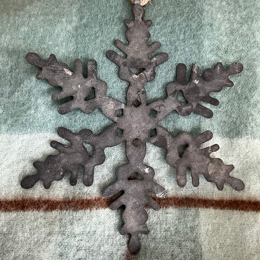 Tin Snowflake Deco