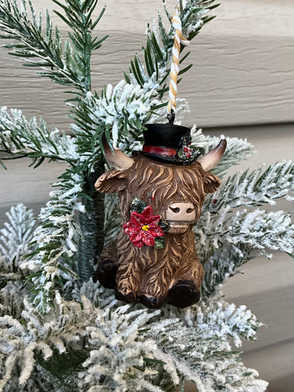 Highland Cattle with Top Hat