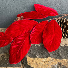 Load image into Gallery viewer, Red Velvet Leaf Spray