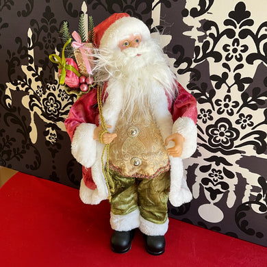 Pink Gold Santa