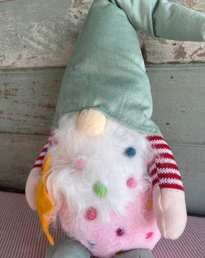 Pink Gnome With Green Hat