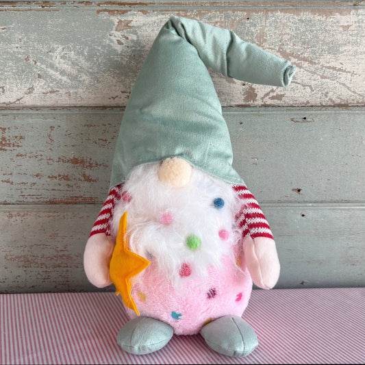 Pink Gnome With Green Hat