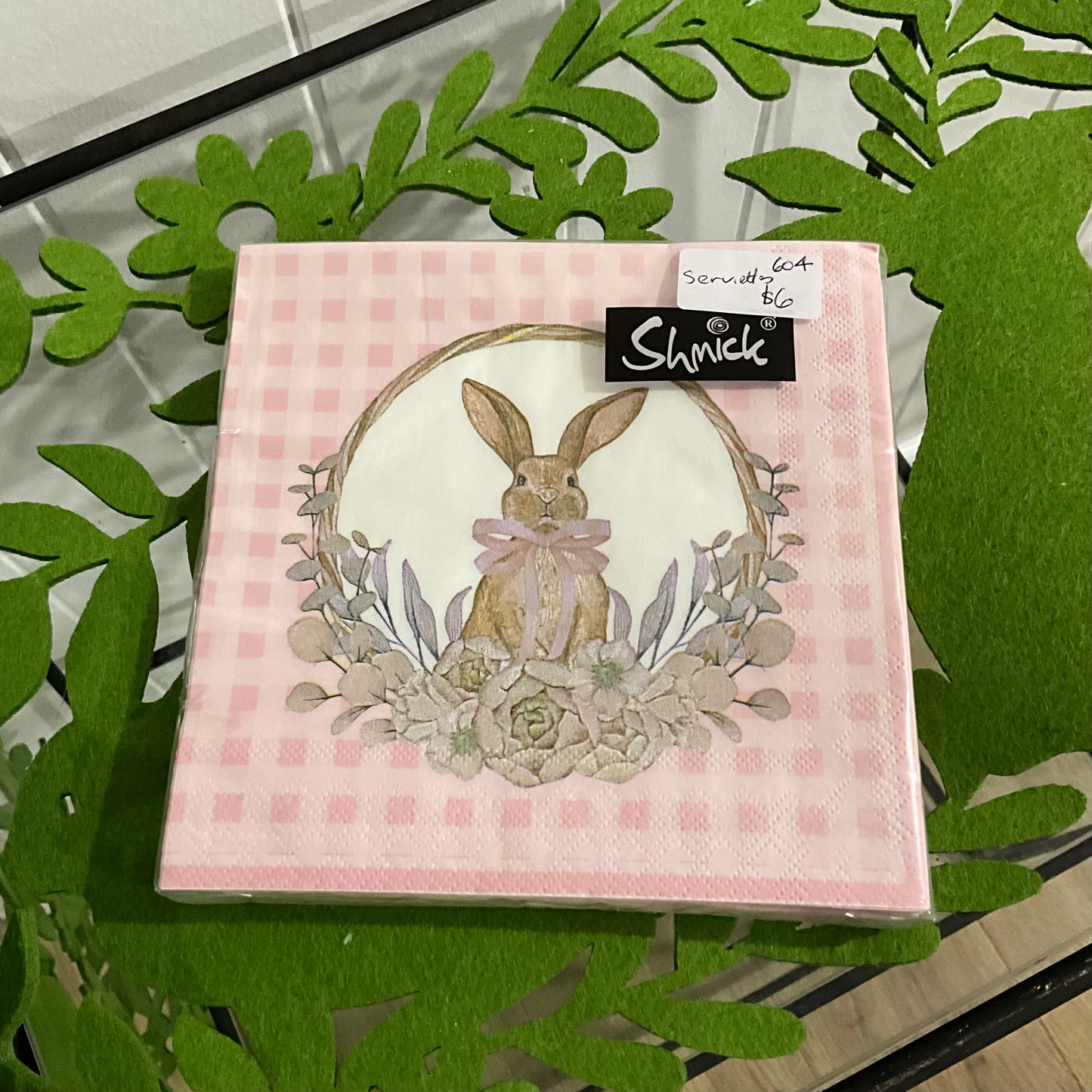 Pink Bunny Serviettes