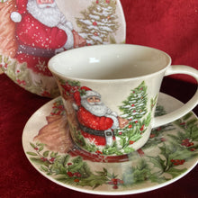 Load image into Gallery viewer, Santa Cup &amp; Saucer