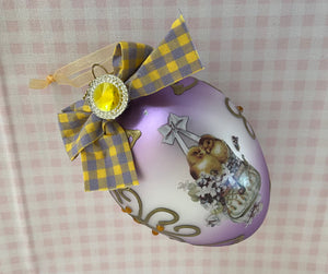 Glass Egg Easter Deco