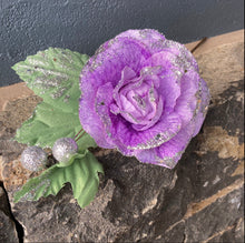 Load image into Gallery viewer, Mauve Glitter Rose