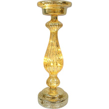 Load image into Gallery viewer, Gold Glass Candlestick LED