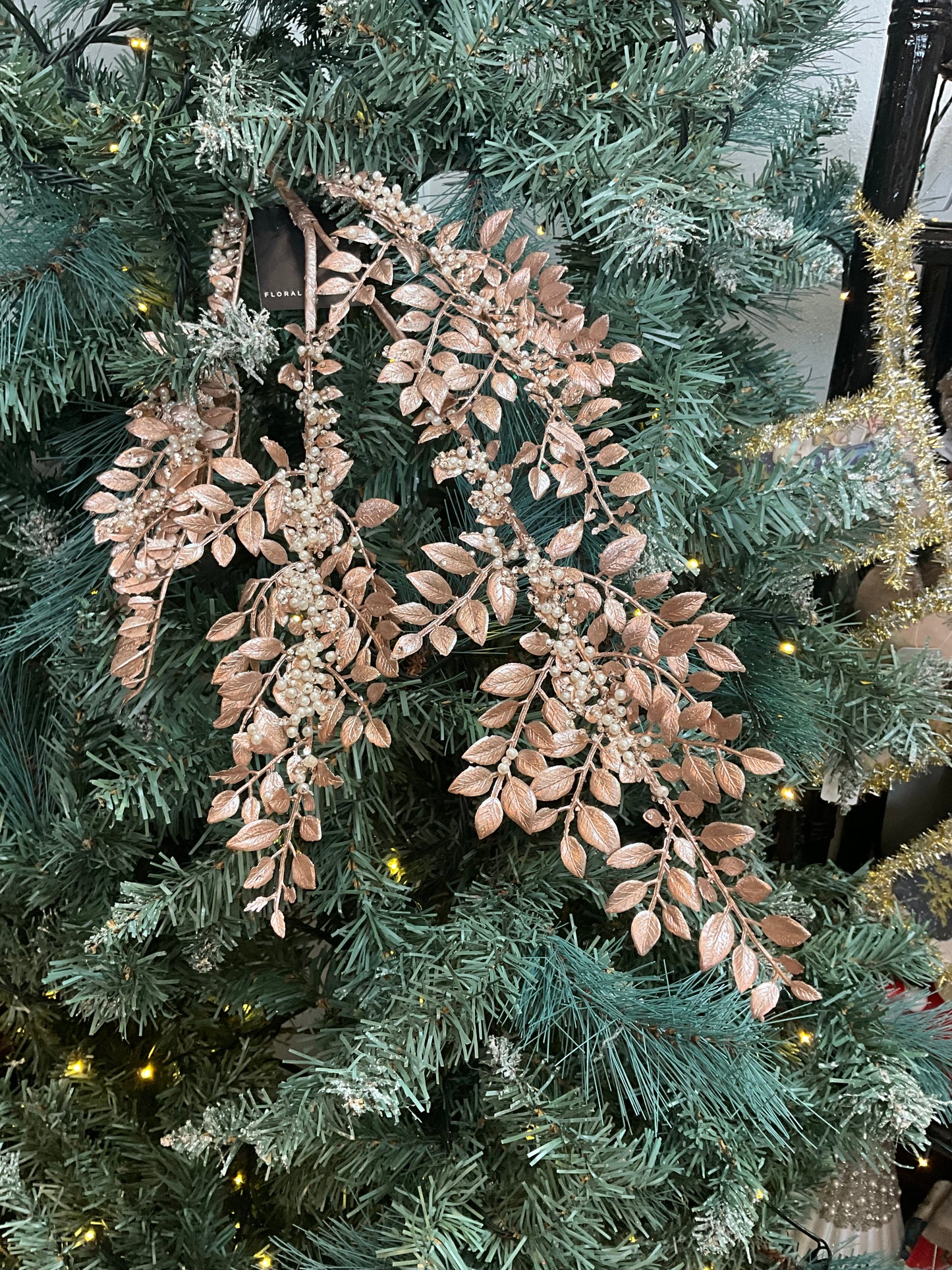 Rose Gold Fern Spray