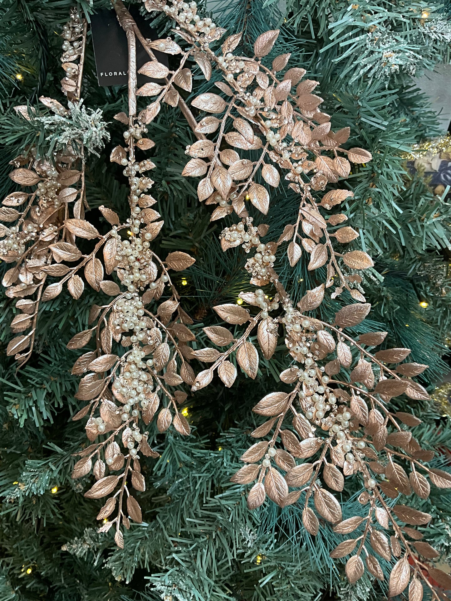 Rose Gold Fern Spray