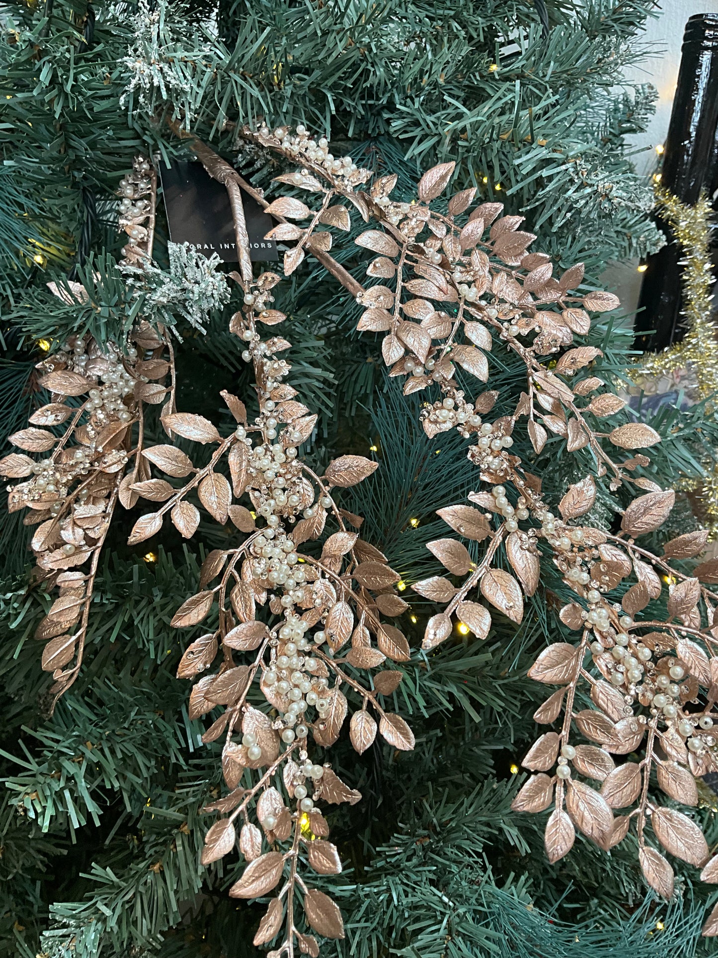 Rose Gold Fern Spray
